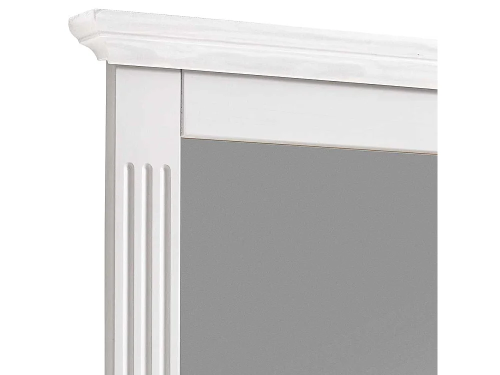 Wandspiegel in Weiß Kiefer massiv Landhausstil