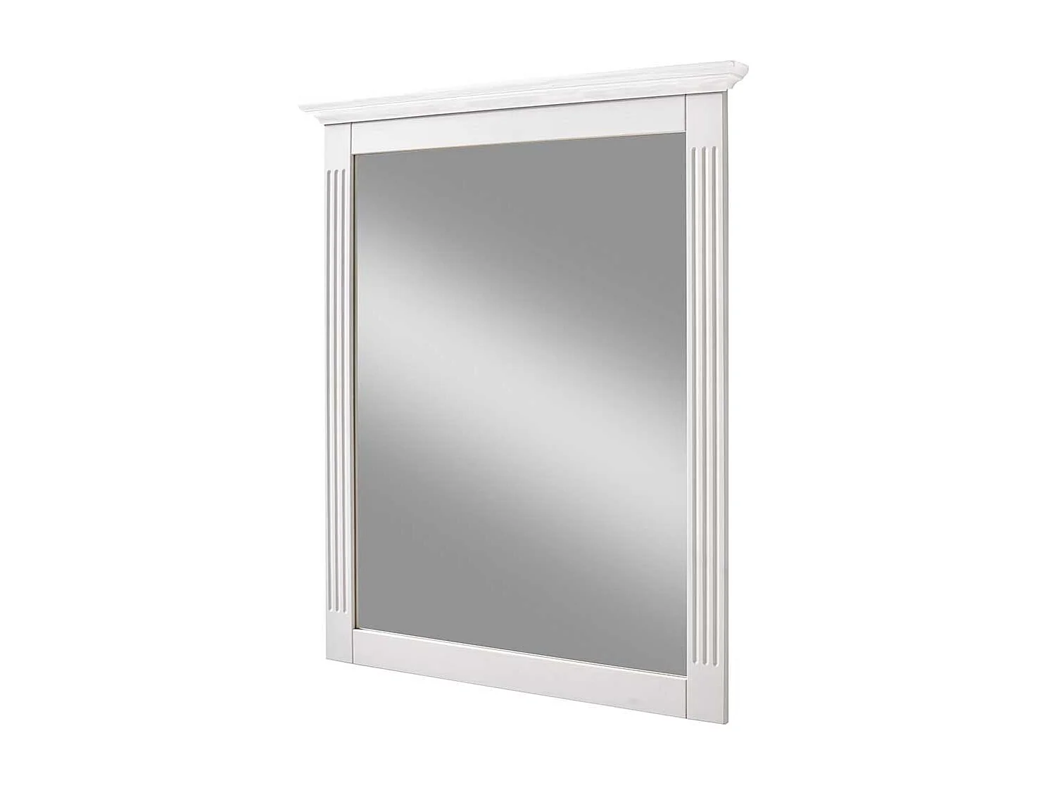 Wandspiegel in Weiß Kiefer massiv Landhausstil