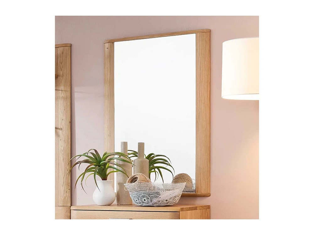 Wandspiegel in Eiche Bianco 65 cm breit