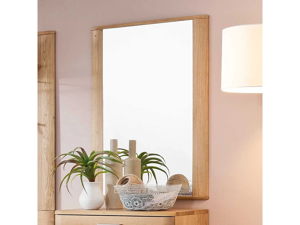 Wandspiegel in Eiche Bianco 65 cm breit