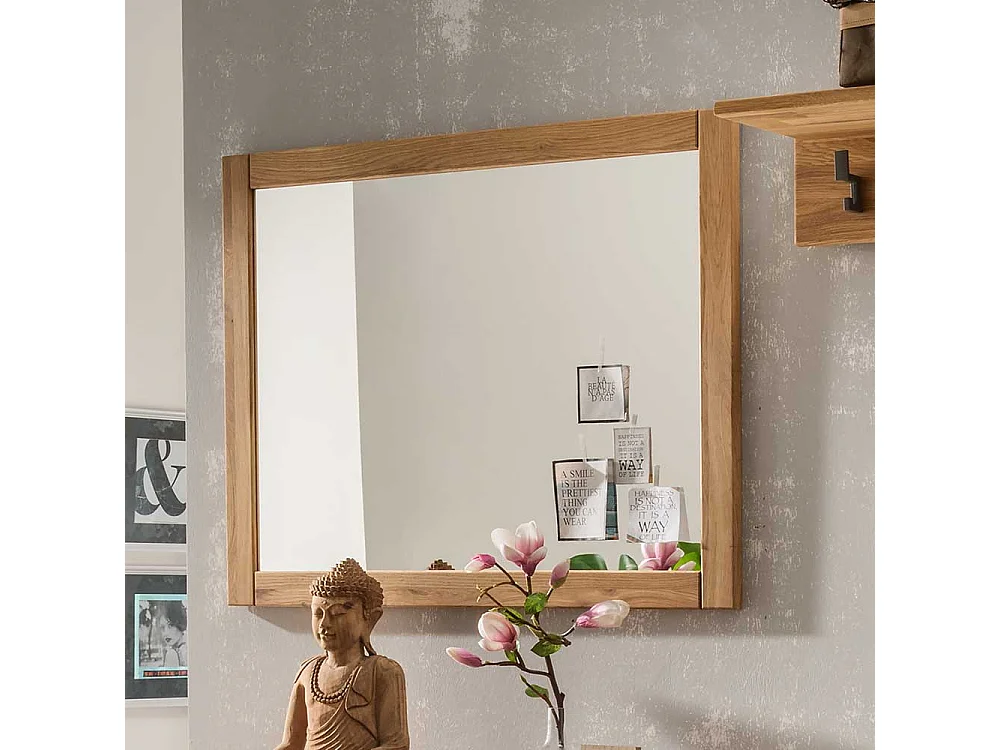 Wandspiegel aus Eiche Massivholz 70 cm breit