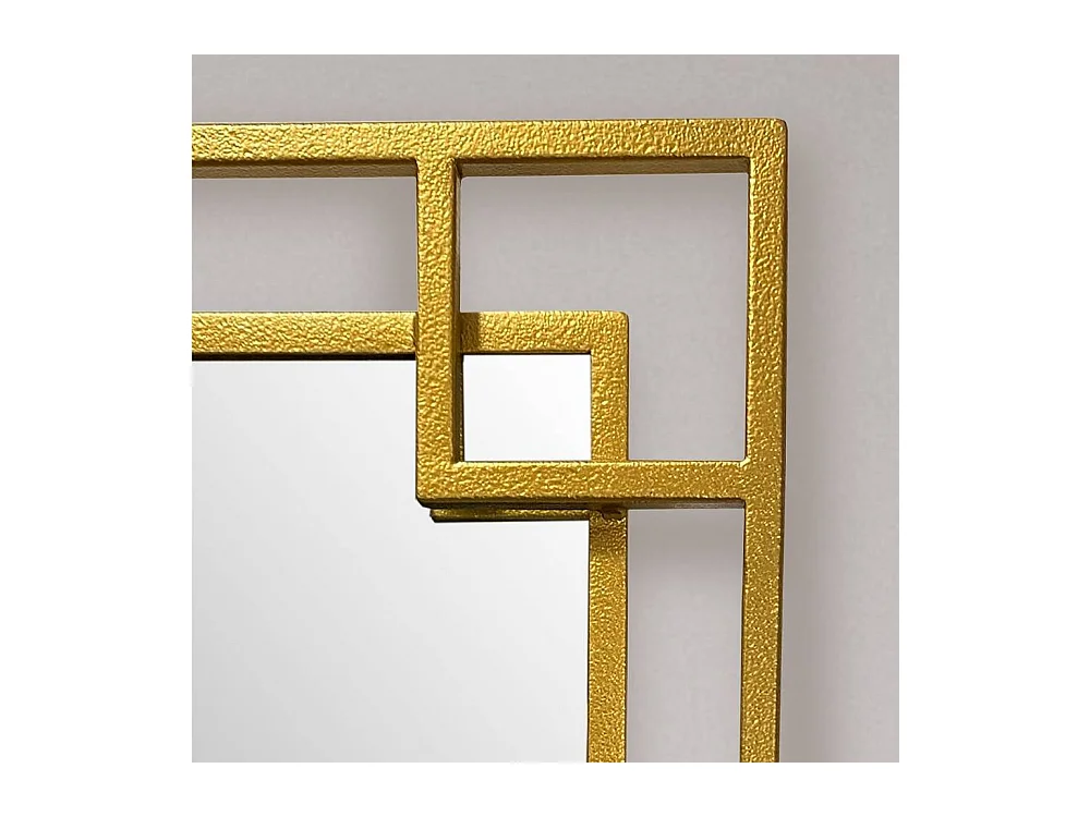 Wandspiegel Flurspiegel in Goldfarben mit Metallrahmen