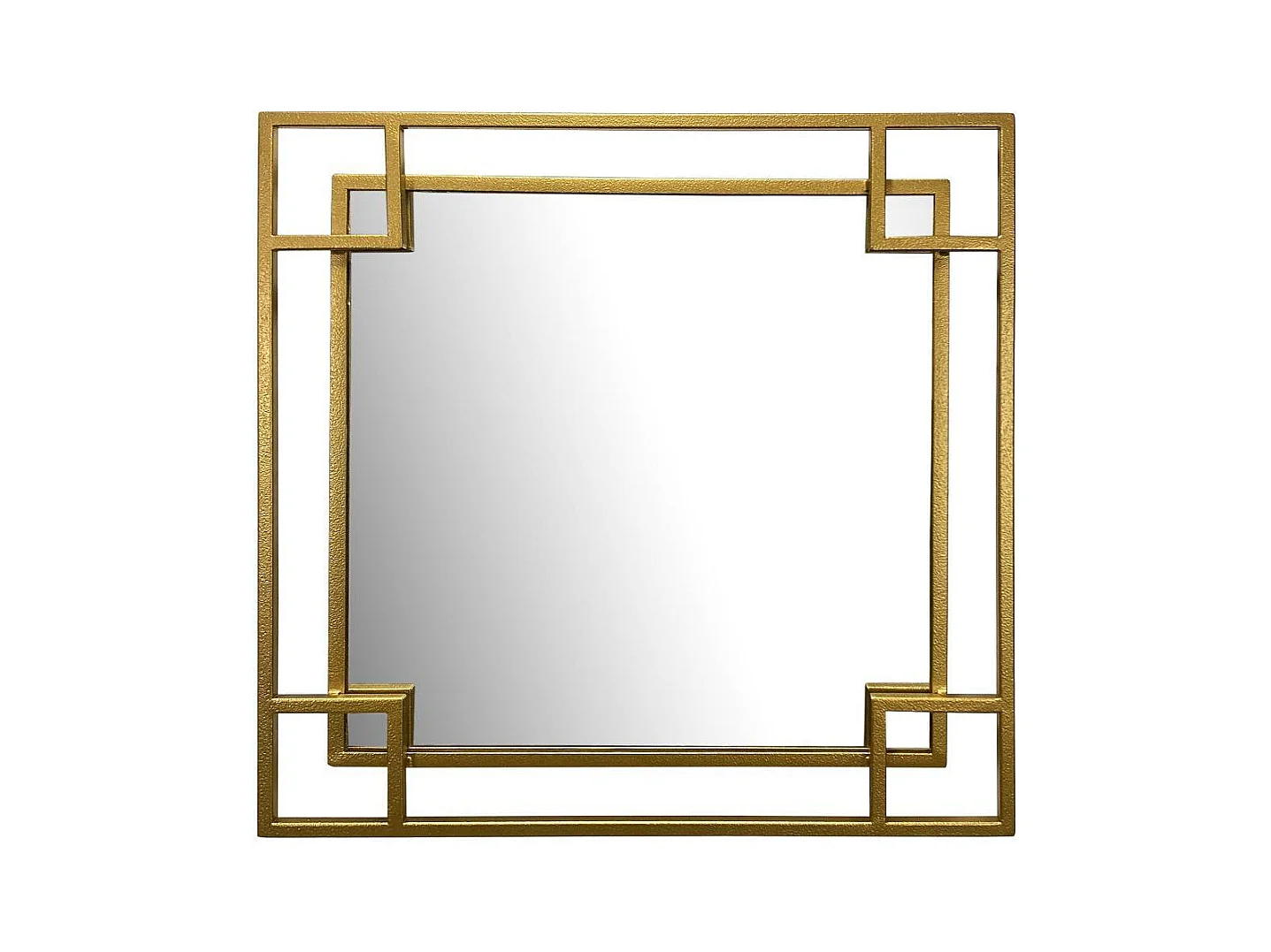 Wandspiegel Flurspiegel in Goldfarben mit Metallrahmen