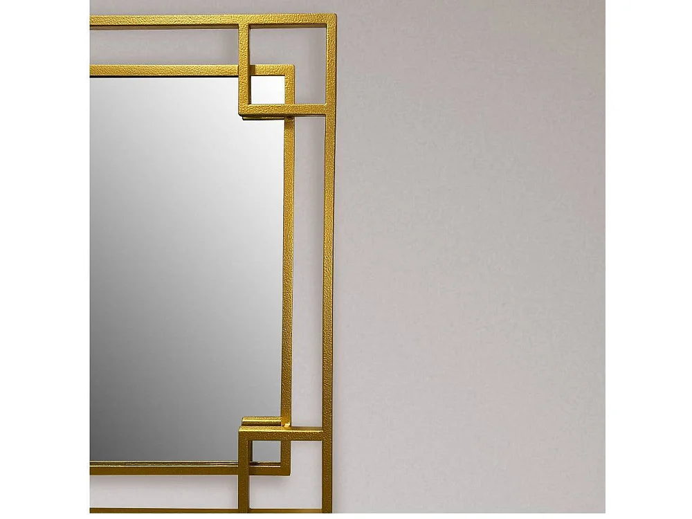 Wandspiegel Flurspiegel in Goldfarben mit Metallrahmen