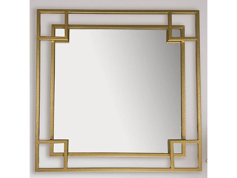 Wandspiegel Flurspiegel in Goldfarben mit Metallrahmen