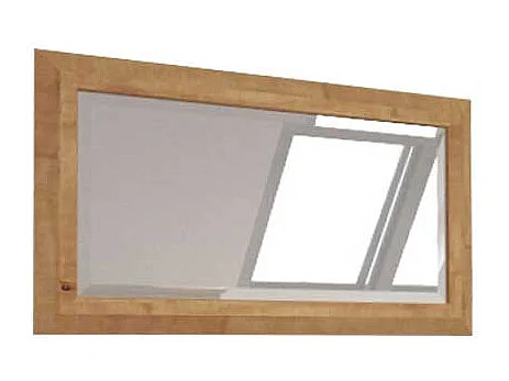 Garderobenspiegel aus Wildeiche Massivholz natur geölt