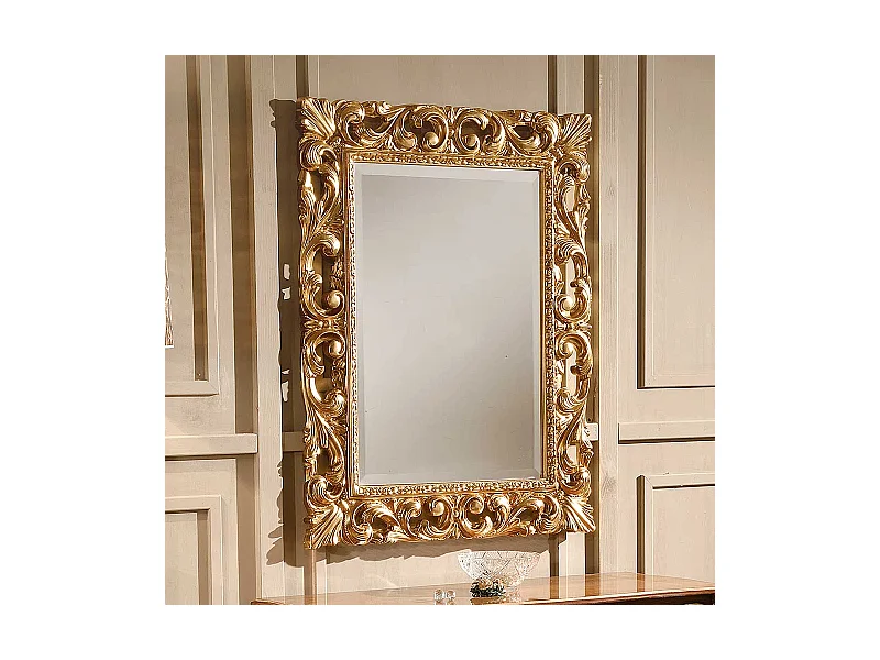 Flurspiegel in Goldfarben 95 cm hoch