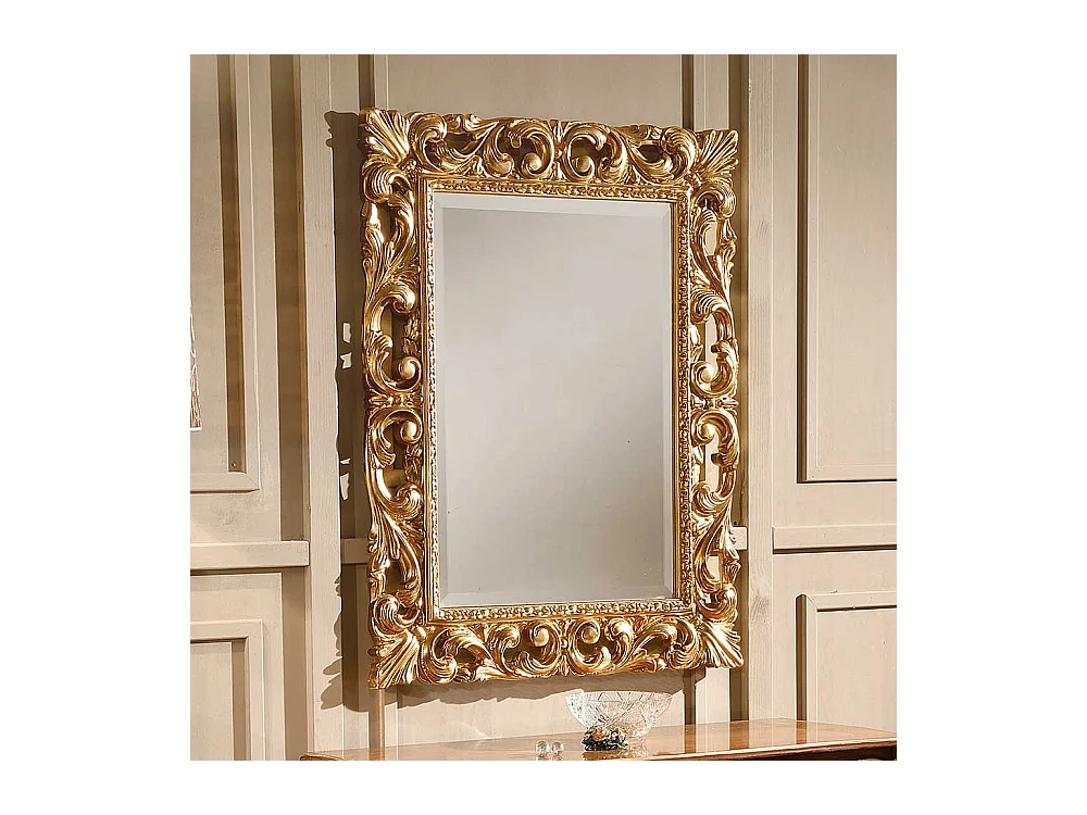 Flurspiegel in Goldfarben 95 cm hoch