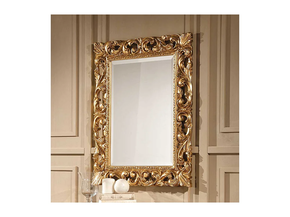 Flurspiegel in Goldfarben 95 cm hoch