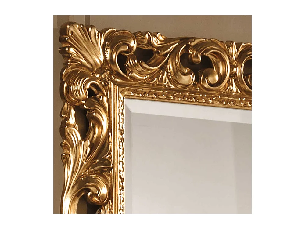 Flurspiegel in Goldfarben 95 cm hoch