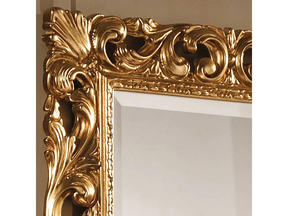 Flurspiegel in Goldfarben 95 cm hoch