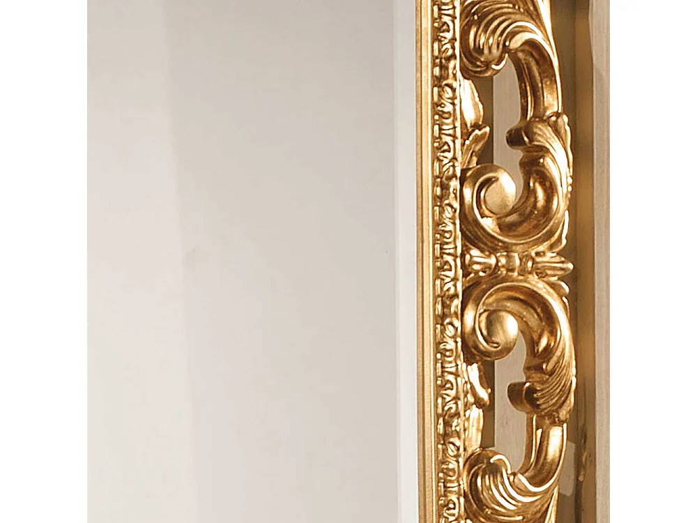 Flurspiegel in Goldfarben 95 cm hoch