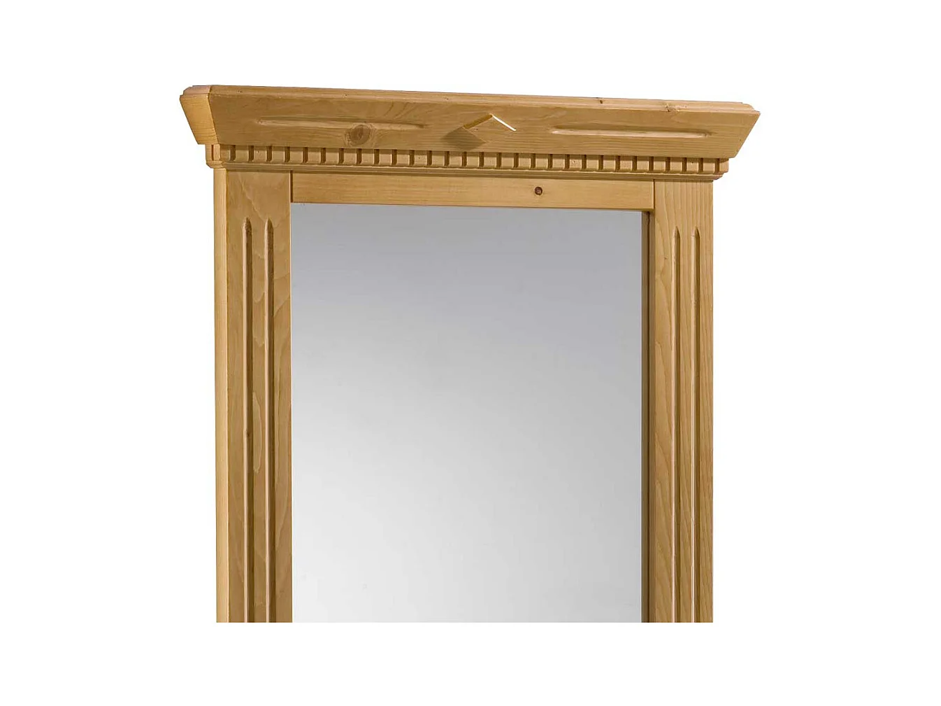 Garderobenspiegel aus Fichte massiv lackiert Landhaus