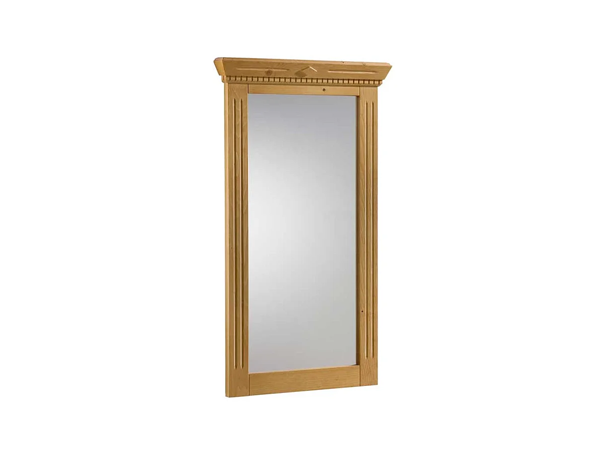 Garderobenspiegel aus Fichte massiv lackiert Landhaus