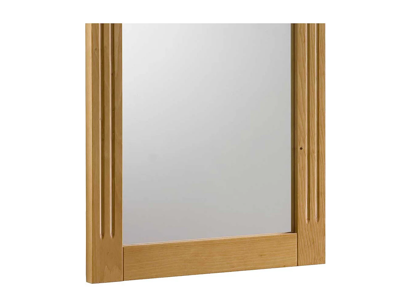 Garderobenspiegel aus Fichte massiv lackiert Landhaus