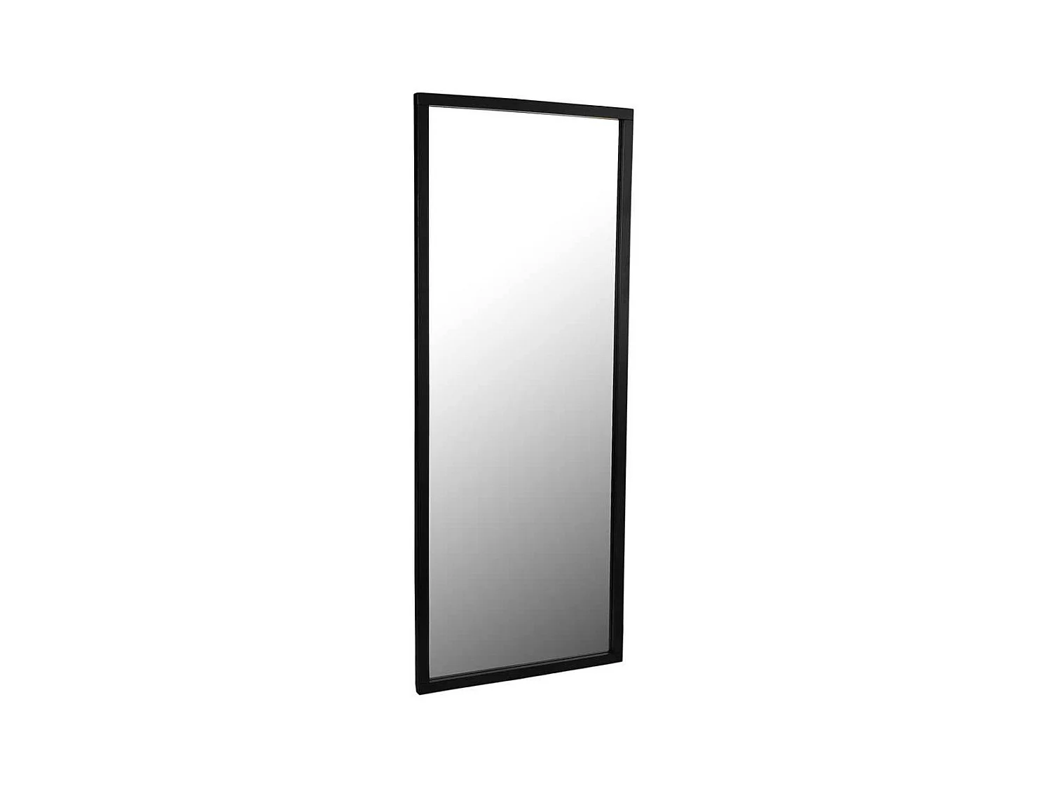 Schwarzer Garderoben Spiegel 60 cm breit die Wandmontage