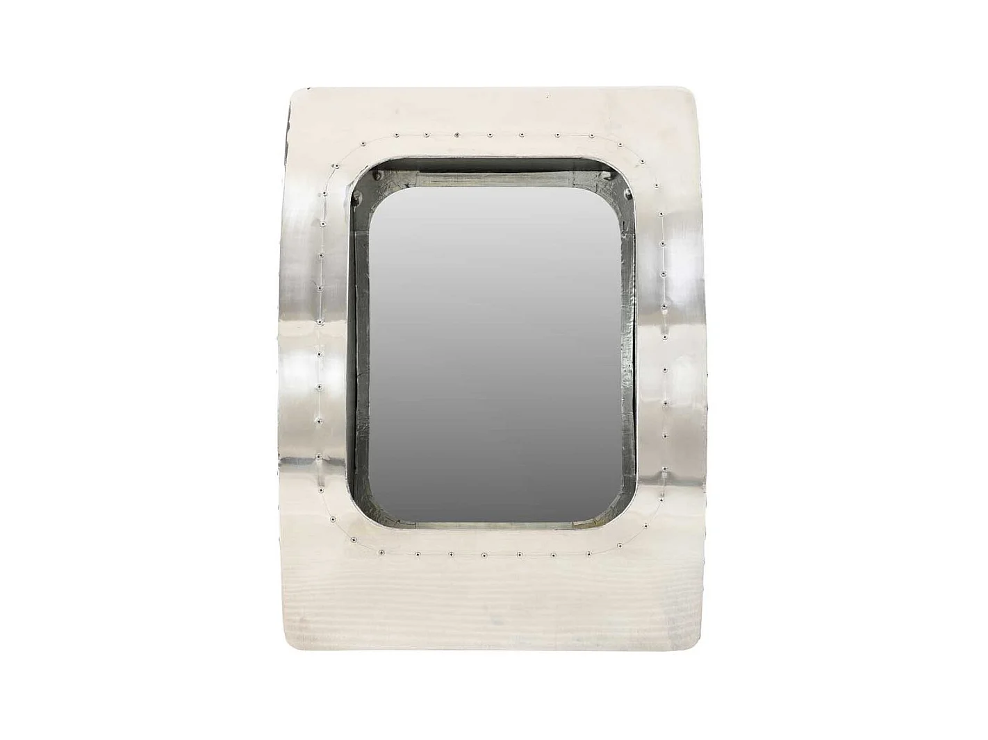 Industry Design Spiegel in Silberfarben Aluminum beschlagen