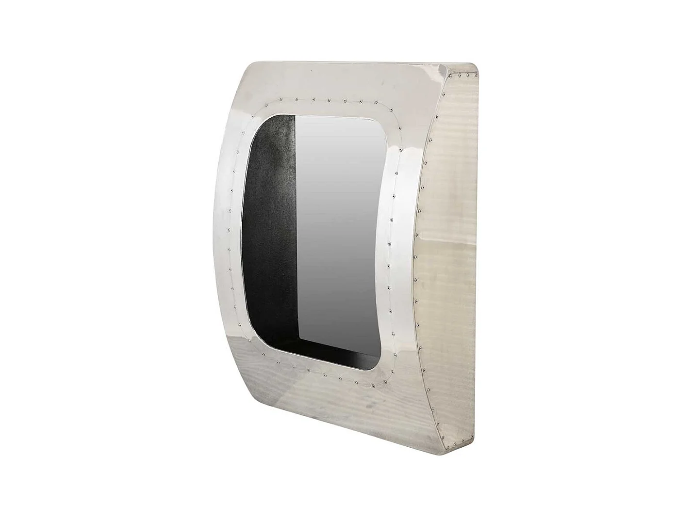 Industry Design Spiegel in Silberfarben Aluminum beschlagen