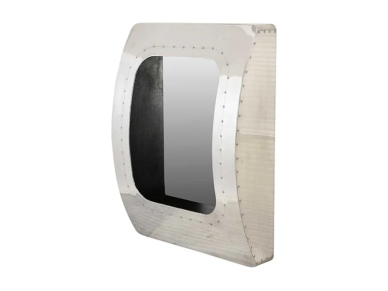 Industry Design Spiegel in Silberfarben Aluminum beschlagen