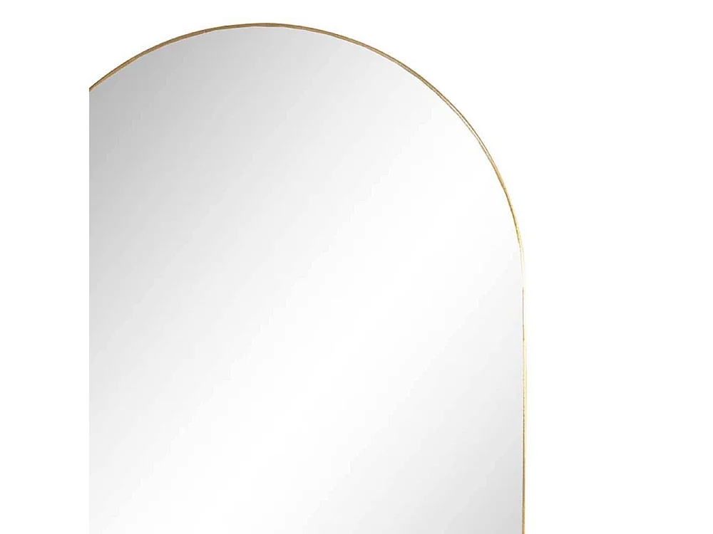 Ovaler Wandspiegel in Messingfarben Metallrahmen