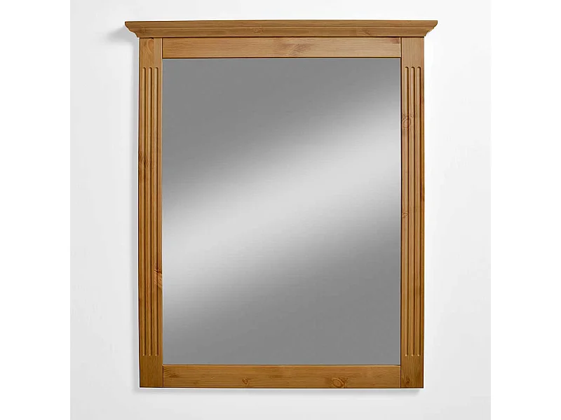 Kiefer Wandspiegel im Landhausstil massiv