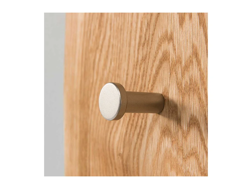 Design Wandspiegel mit Haken und Baumkante 70 cm breit