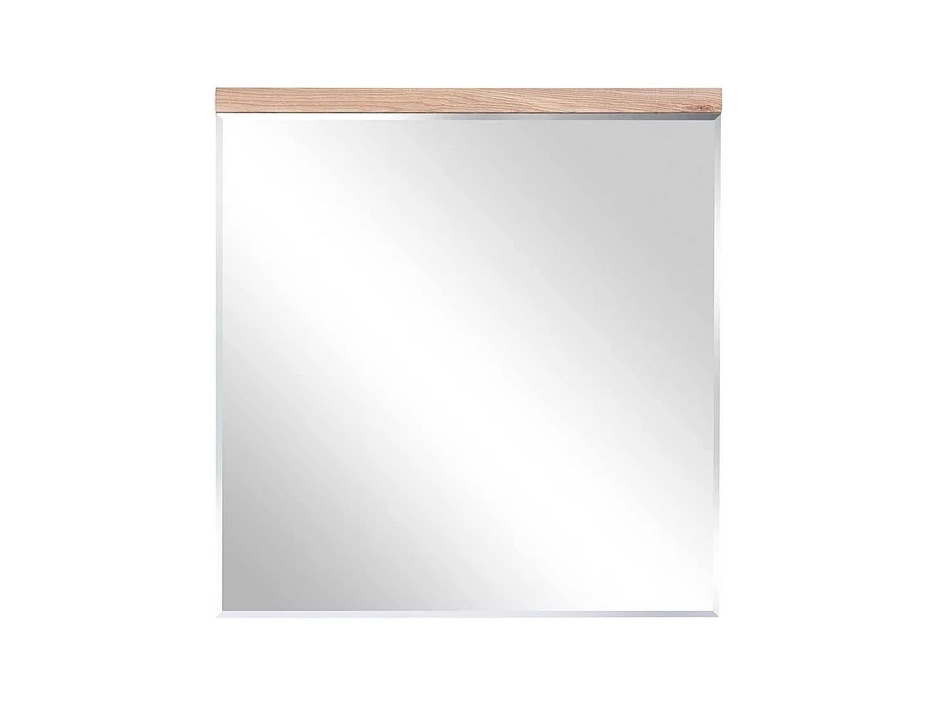 Garderoben Spiegel mit Holzrahmen Eschefarben