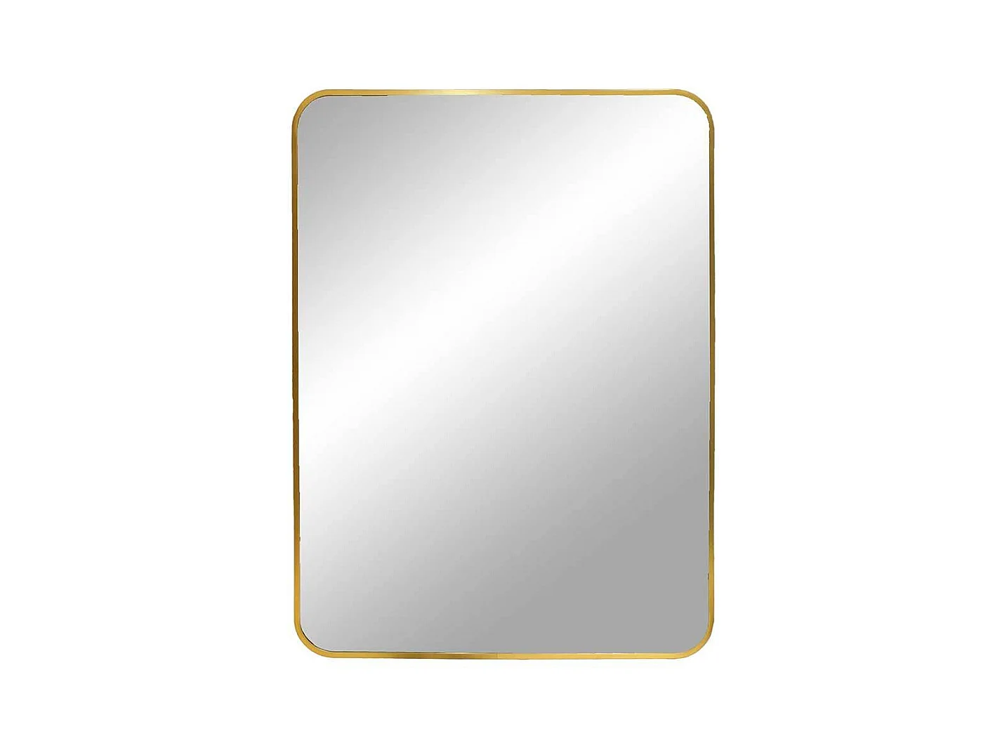 Wandspiegel mit Metallrahmen Messingfarben