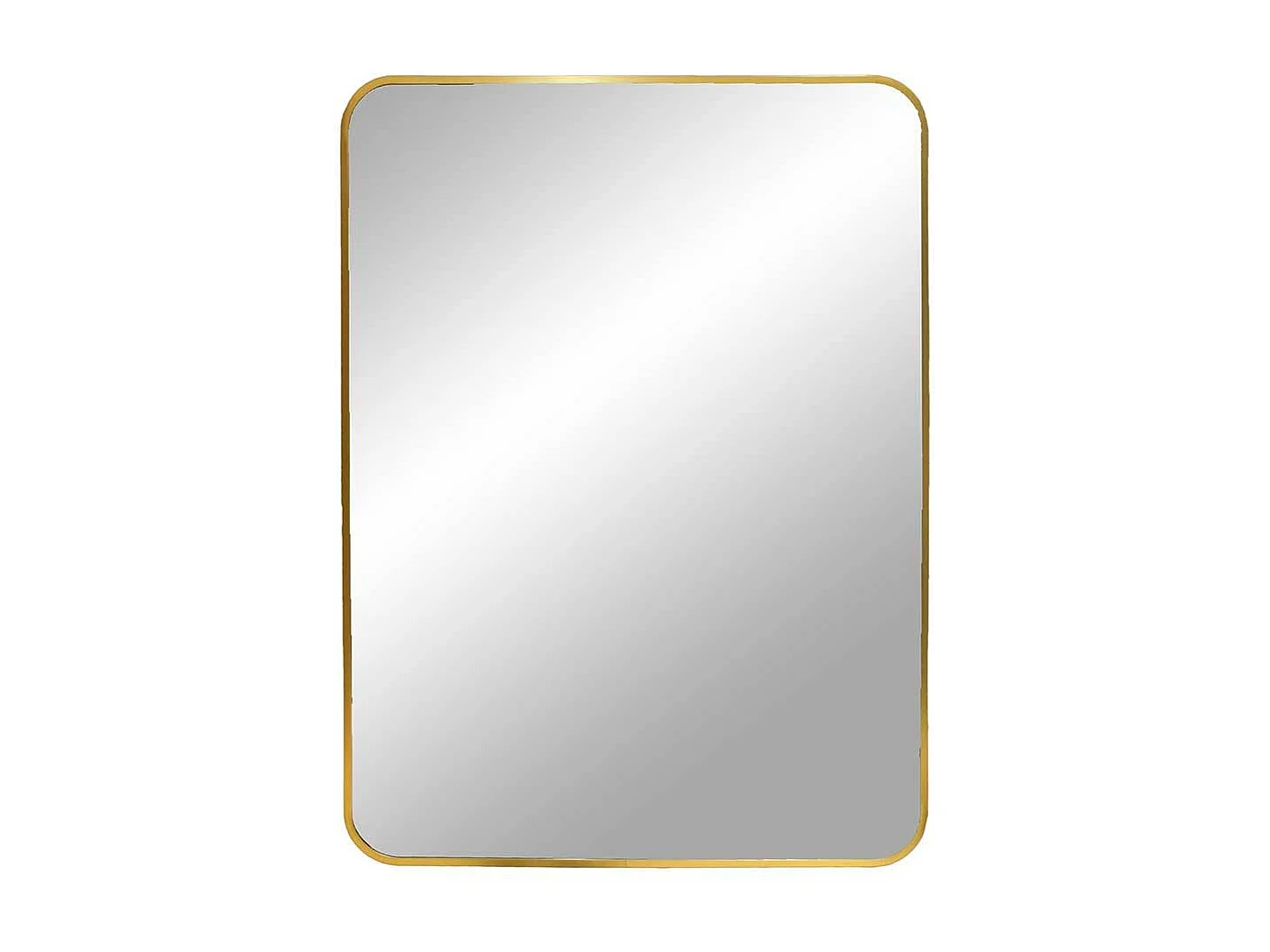 Wandspiegel mit Metallrahmen Messingfarben