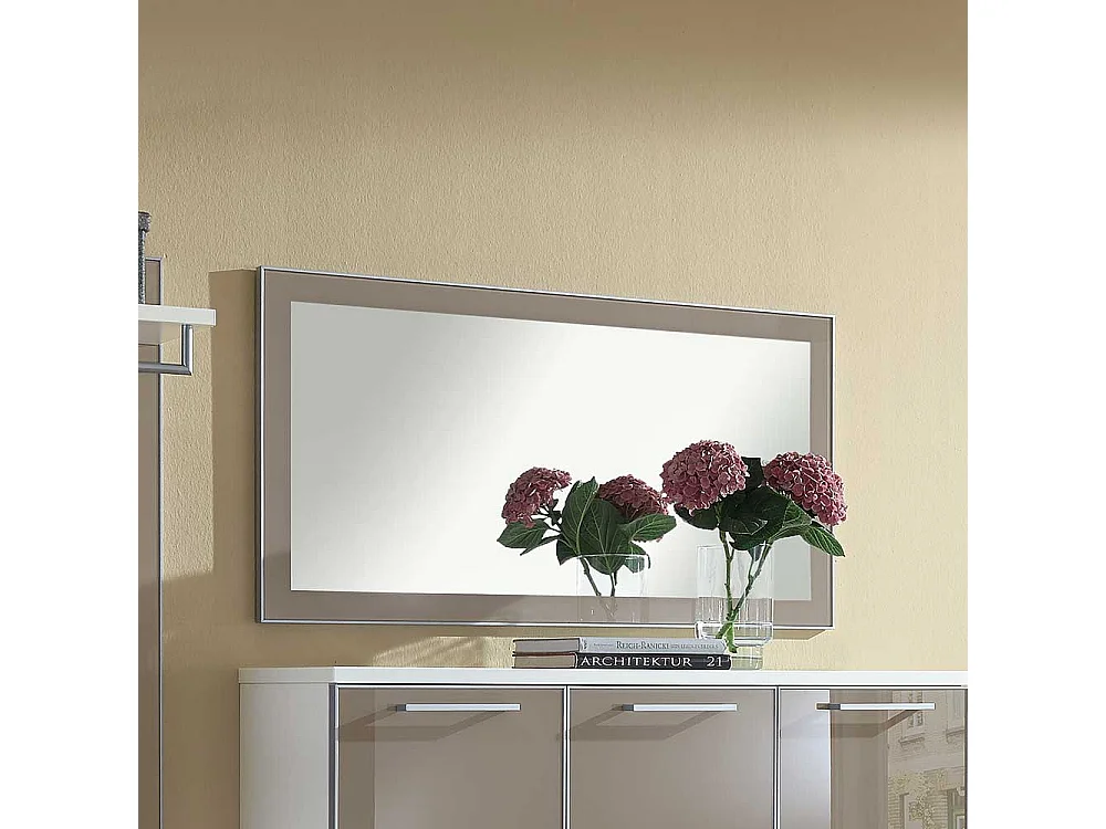 Garderobenspiegel in Taupe Glas modern