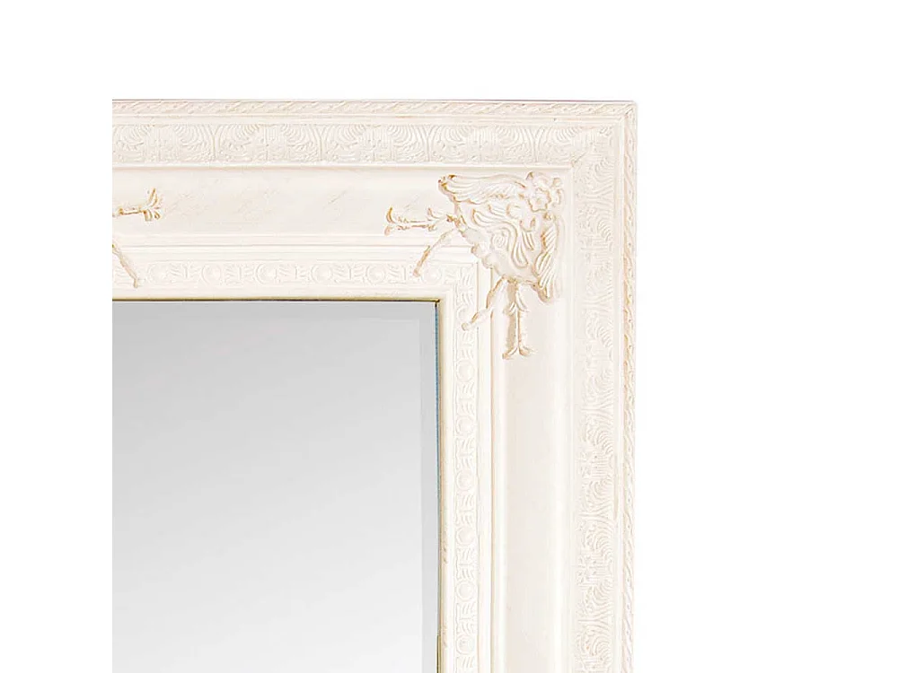 Wandspiegel im Barock Design Weiß