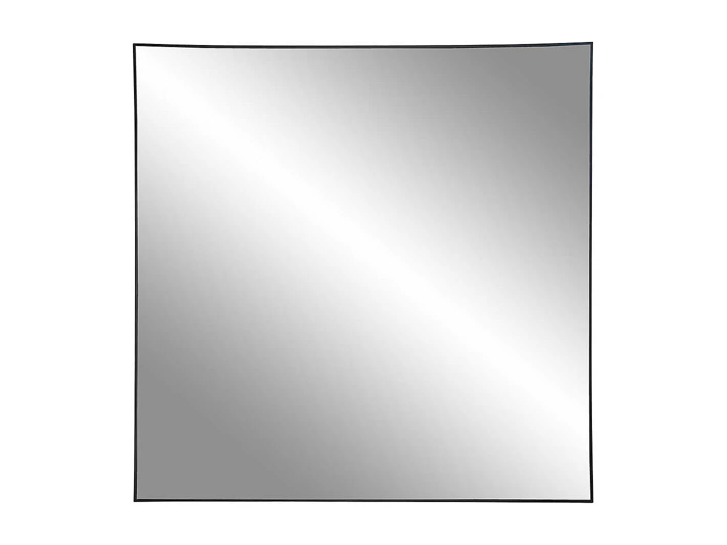 Quadratischer Spiegel in Schwarz Metallrahmen