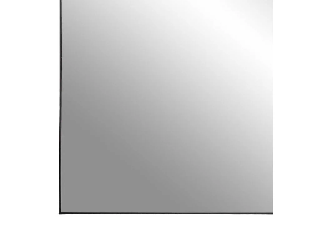 Quadratischer Spiegel in Schwarz Metallrahmen