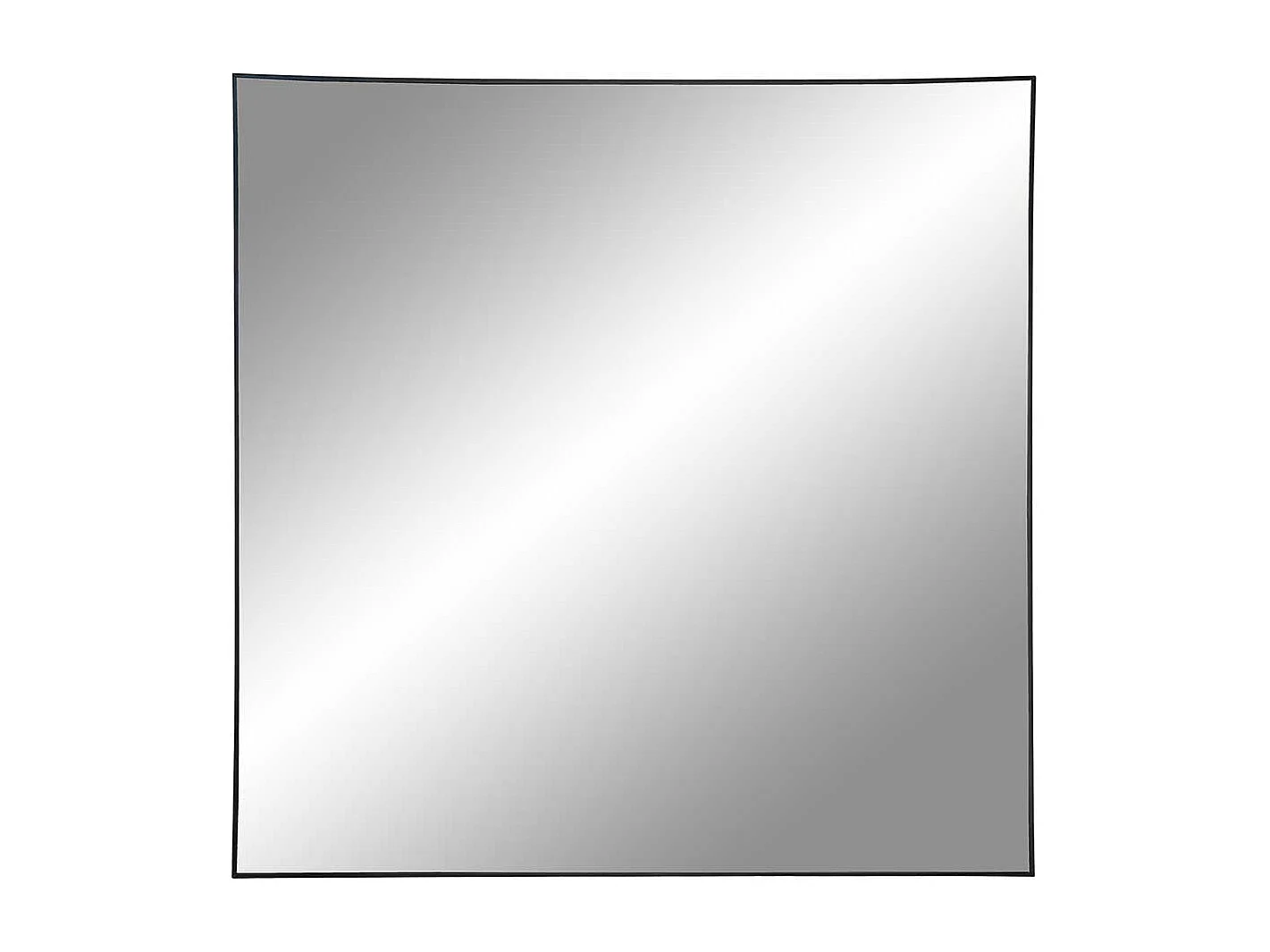 Quadratischer Spiegel in Schwarz Metallrahmen