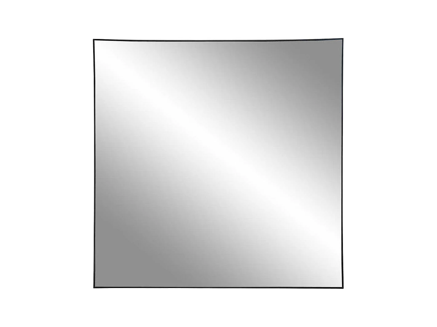 Quadratischer Spiegel in Schwarz Metallrahmen