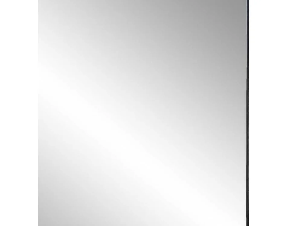 Quadratischer Spiegel in Schwarz Metallrahmen