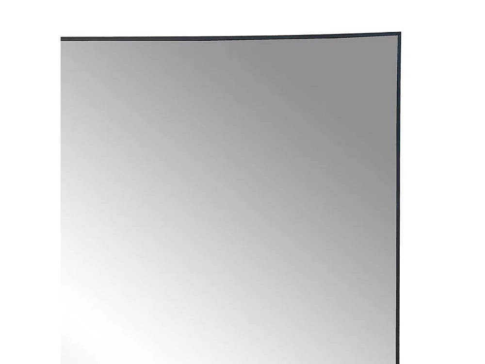 Quadratischer Spiegel in Schwarz Metallrahmen