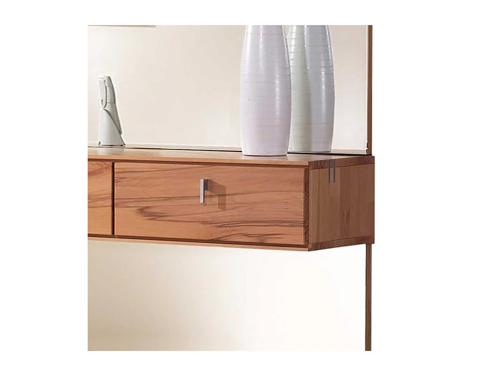 Garderobenspiegel mit Ablage Kernbuche Massivholz