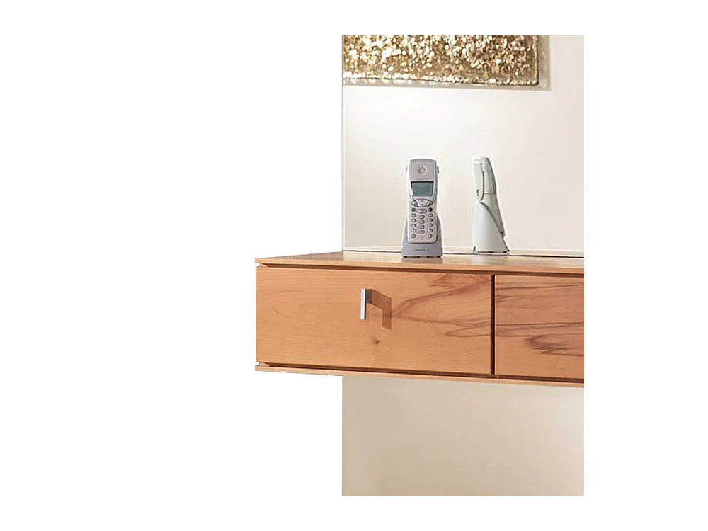 Garderobenspiegel mit Ablage Kernbuche Massivholz