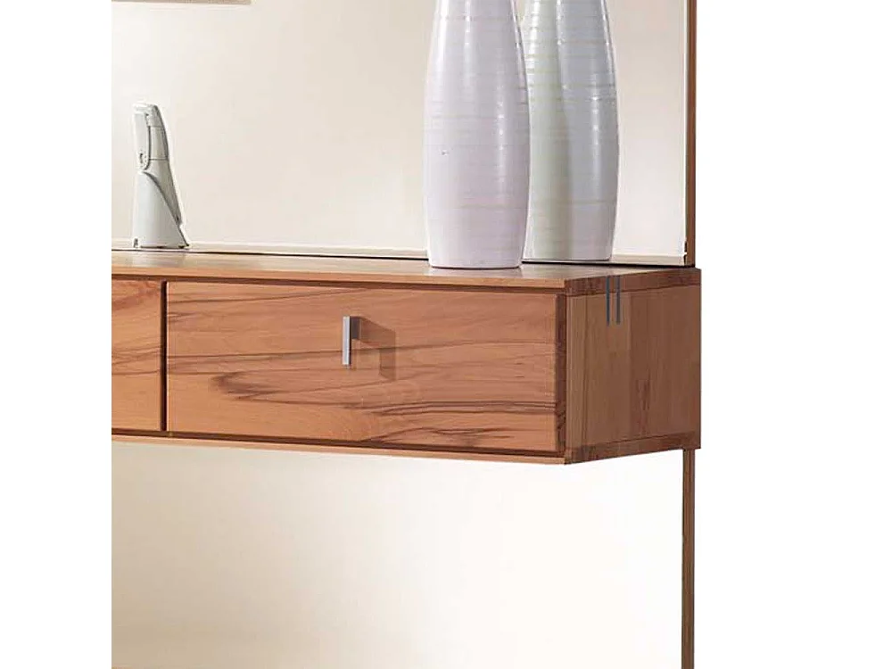 Garderobenspiegel mit Ablage Kernbuche Massivholz