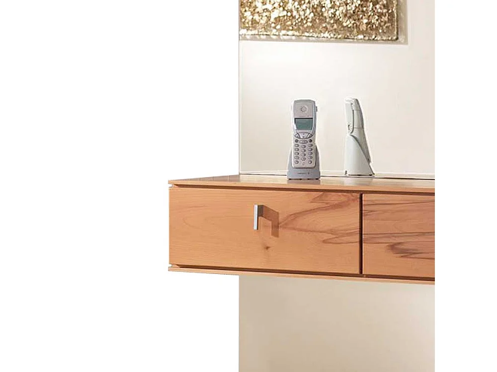 Garderobenspiegel mit Ablage Kernbuche Massivholz