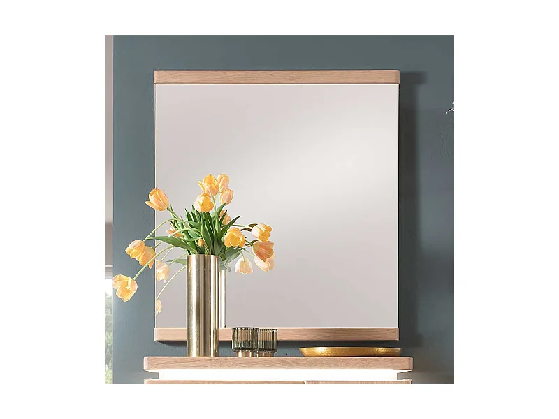 Flurspiegel in Eiche Bianco massiv 75 cm breit