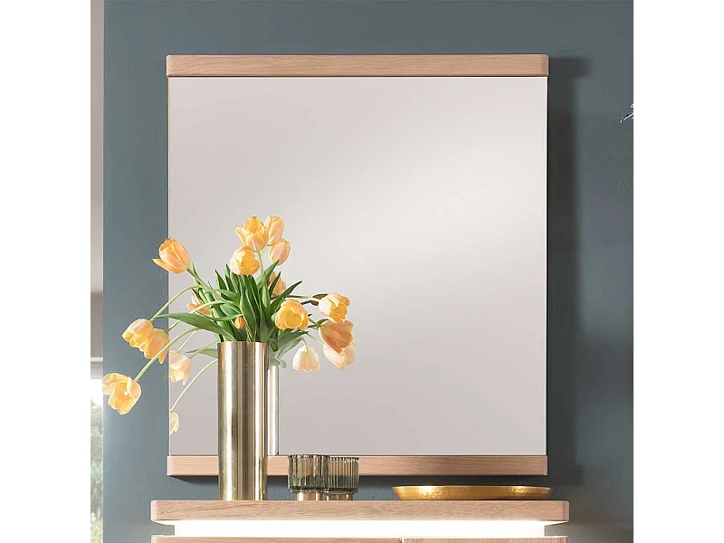 Flurspiegel in Eiche Bianco massiv 75 cm breit