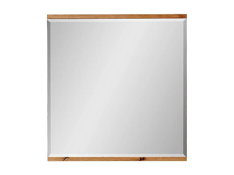 Wandspiegel rechteckig in Wildeichefarben die Wandmontage