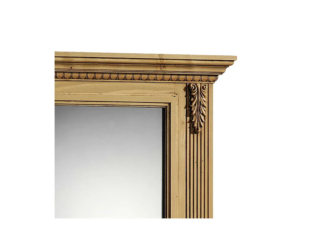 Landhaus Wandspiegel aus Fichte Massivholz 60 cm breit