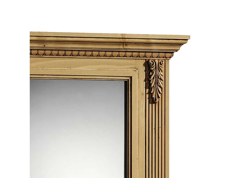 Landhaus Wandspiegel aus Fichte Massivholz 60 cm breit