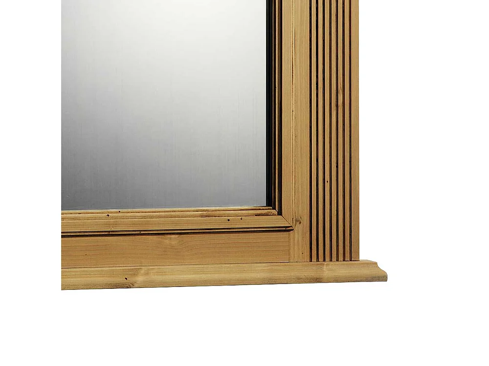 Landhaus Wandspiegel aus Fichte Massivholz 60 cm breit