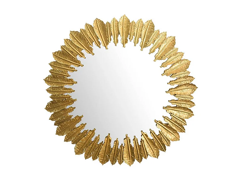 Wandspiegel Glasspiegel in Goldfarben mit Metallrahmen