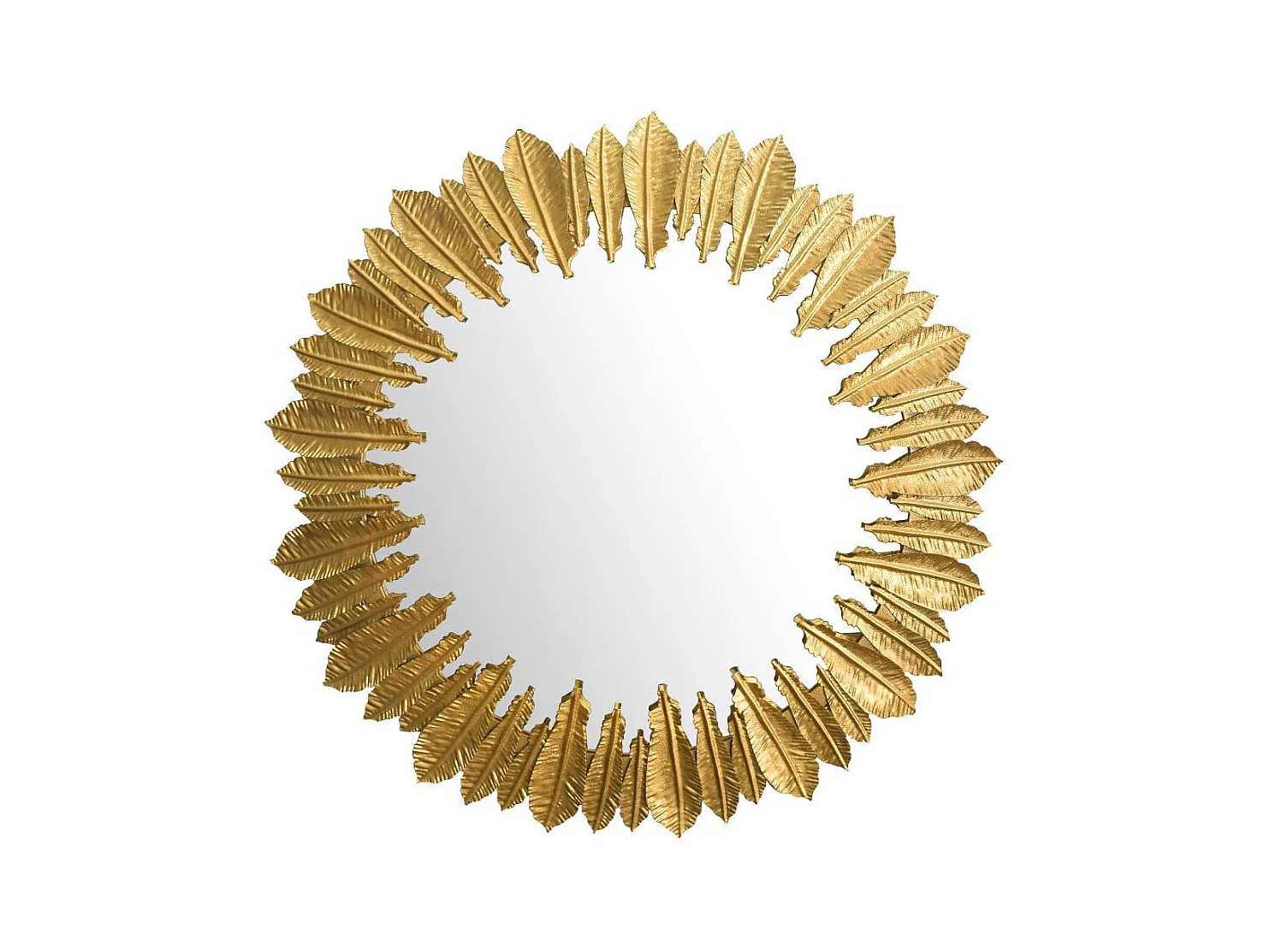 Wandspiegel Glasspiegel in Goldfarben mit Metallrahmen