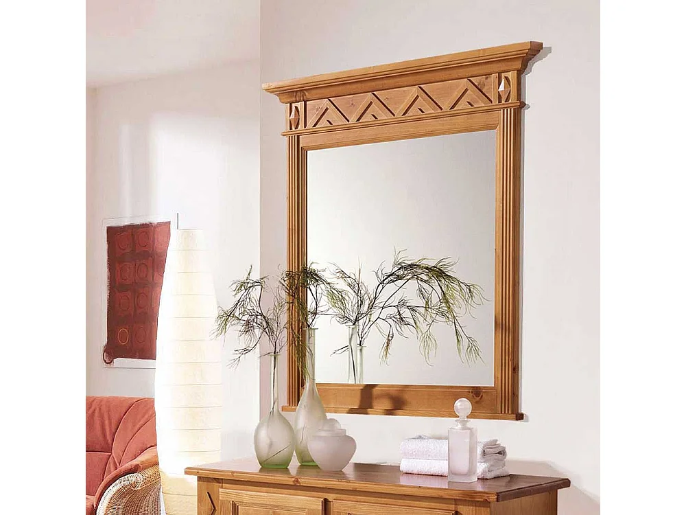 Dielenspiegel aus Fichte Massivholz Landhaus